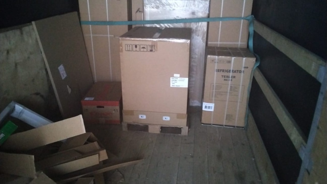 Принтер, холодильник, магнитная доска, коробка Москва - Луганск